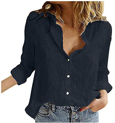 XTBFOOJ Blusenkragen Tunika Kleider Weise Bluse Hijab Blusen Tun Oberteile Hemdbluse Lila Tops Weiß Blusen NäHen Baumwoll Tunika Oversize Blusen Oberteile Hemdbluse Baumwolle Buch 2018