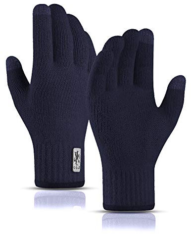 JUNRUI Winter Handschuhe Touchscreen Warme Thermohandschuhe Camping Wandern Laufen Fahren für Herren und Damen