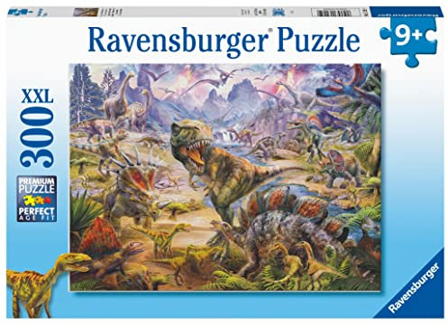 Ravensburger - Kinderpuzzle - Puzzle 300 Teile XXL - Riesige Dinosaurier - ab 9 Jahren - Hochwertiges Puzzle - Dicker und strapazierfähiger Karton - Jura & Kreidezeit - 13295