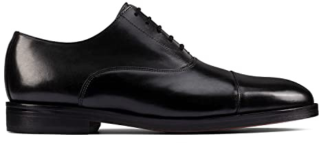 CLARKS Men's Howard Walk Oxford, black, 8 UK, (26155167)