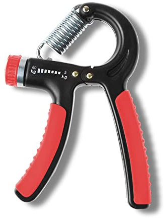 HCT STYLE Hand Grip Regolabile Avambracci Attrezzi Molla Allenamento Avambraccio Forearm Gripper 5-60kg(11-132) Lbs Accessori Palestra Casa Riabilitazione Mano E Dita Attrezzatura Portatile (ROSSO)