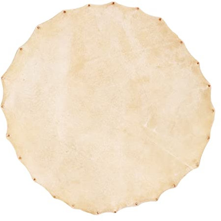 SEAFRONT Ziegenfell-Trommelkopf, Ersatz-Ziegenfell-Djembe-Kopf, Klarer Klang für Bongo- und Schamanentrommeln, 320 mm Durchmesser