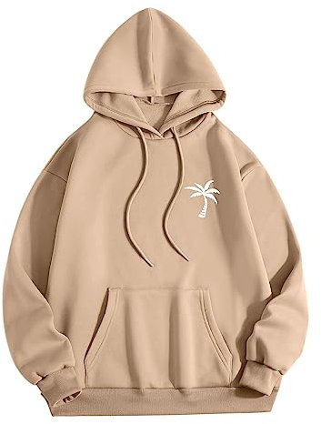 Sweat à capuche surdimensionné pour homme, style hip hop, chanteur Travis Scott, imprimé Cactus Jack Cartoon Sweat-shirt à capuche pour automne et hiver, unisexe, a-kaki, S