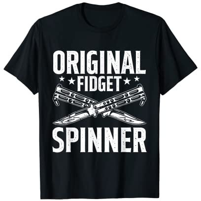 Fidget Spinner Lustiges Balisong-Schmetterlingsmesser für Liebhaber T-Shirt