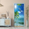 Türtapete Selbstklebend Palmen Am Meer 90 X 200 Cm Türtapete Selbstklebend Türfolie Türposter 3D Vinyl Folie Türdeko Tapete Wandbild Türtattoo - Kinderzimmer Wohnzimmer Küche Schlafzimmer Tür Fotos