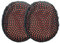 kwmobile Ear Pads Compatible with Skullcandy Riff Wireless Earpads - 2x Replacement for Headphones - Dark Blue/Orange