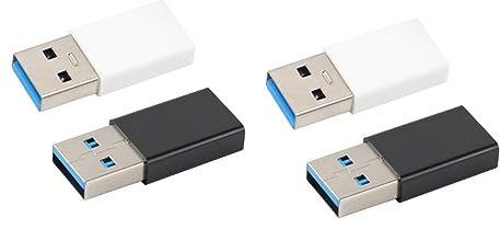 Uonlytech 4pcs Usb to Usb-c Converter Type-c Adapter High-speed Data Transfer Compatible Devices
