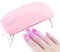 JYTDBCS Mini 6W UV Nail Lamp, LED Gel Nail Dryer, USB Plug, Quick Drying and Convenient Carrying (Pink)