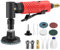 XUNTOP Druckluft Schleifer 90 Grad Stabschleifer Set 20000 U/min Luftwinkelschleifer mit leerer Ölflasche und 1/4 1/8 Spannzangen für Polieren, Kanten und Entgraten