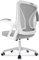 Milacyee Bürostuhl Ergonomisch, Schreibtischstuhl mit Netzbespannung, Arbeitsstuhl mit Armlehnen, Chefsessel aus Mesh, Höhenverstellbarer Computerstuhl, Wippfunktion,Grauer
