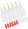 SEWACC 6 Sets Needle Tip Squeeze Glue Applicator Bottles Precision Dispenser for Inks Sealants and Crafts for DIY Projects and Everyday Repairs