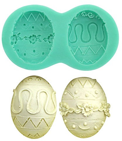 Beiersi Eier Silikon Form für Fondant Marzipan Tortendeko Ausstecher Seife Dekoration Werkzeug (Stil 5)