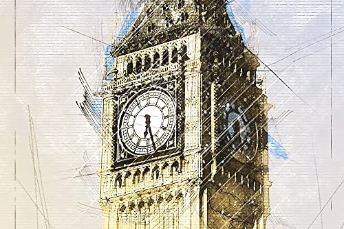 HANSEPUZZLE 63948 - Big Ben Puzzle 2000 Teile | Hintergründe Puzzle mit hochwertiger Puzzle Aufbewahrung: Kartonbox und Wieder verschließbarem Beutel | Puzzle-Maße: 90 x 60 cm