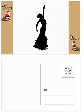 Postkarte für Tanz- und Tänzerin, Weihnachtsmann, 20 Stück