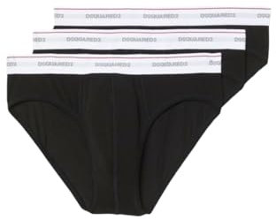 DSQUARED2 3 Slip Uomo Art DCX610040 001 Colore Foto Misura A Scelta Nero M