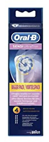 Oral-B Sensi Ultrathin Testine di Ricambio Per Spazzolino Elettrico, 4 Testine