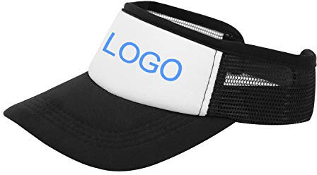JIAHG Personalisierte Unisex Sport Mütze mit Sonnenvisier Sonnenhut Sommerhut Kappe Personalised Sonnenblende Sonnenschild Visior Cap mit Ihrem Wunschbild oder Wunschtext personalisiert