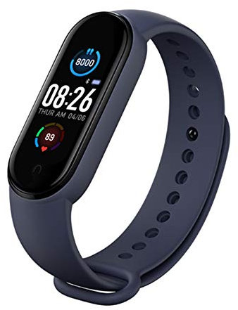 Damaila Braccialetto Fitness Sportivo M5 Smart con Cardiofrequenzimetro Pedometro da Nuoto Nmpermeabile IP67 Esterno con Funzione di Localizzazione GPS (Maschio e Femmina)