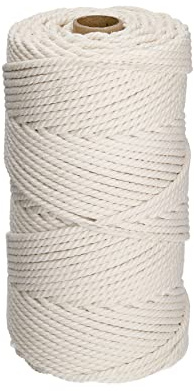 Filani Lieblingsgarn - Premium Makramee Garn aus Baumwolle 5mm Double Twist Nature
