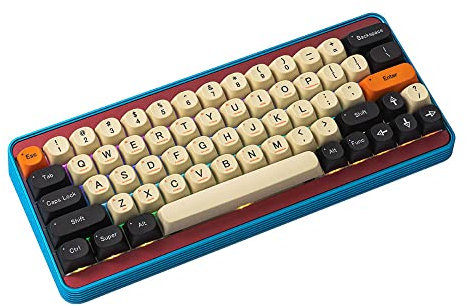 Idobao Carbon Ma Tastenkappen-Set, dickes Pbt mit 104 61 Tasten mit ergänzenden Tasten, Farbstoffsubbed Pbt Material, Tastenkappen für 60 %, 65 %, 75 % Tkl 104 % Layout mechanische Tastatur (60 %