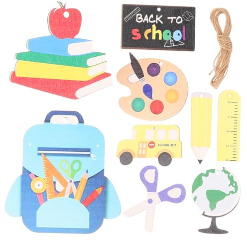 Banner zum Schulanfang 9 Stück Papier für Klassenzimmer