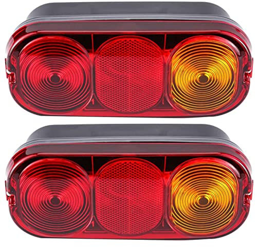MSCHENZW 2X Lámpara de Señal de Trasera de Excavadora Lámpara de de Freno Trasero para 2CX 3CX 4CX Proyecto 12 Y 21
