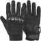 Jayefo Adjustable Unisex Work Gloves - Safety Work Gloves Provides Superior Protetion & Comfort, Firm Grip, Multi Purpose Light & Medium Duty, High Dexterity & Flexible | (Large, Black)