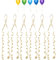 BOBOZHONG Chiusura a Palloncino,100PCS Palloncino Nastro Palloncino Stringa Palloncini di Fissaggio con Nastro per Fai da Te Natale Compleanno Festa Nuziale Palloncini Normali Palloncini Elio Oro
