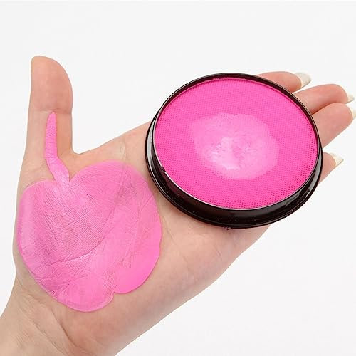KARLOR Color Facial 30G Aqua Make-Up Sminke Facepaint Pintura corporal, Pintura de maquillaje profesional de la base de agua para niños adultos Cosplay de carnaval de carnaval de Halloween (rosa)