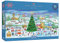 Skating in the Village | 636 Piece Jigsaw Puzzle | Panoramic Christmas Puzzle | Sustainable Jigsaw Puzzle for Adults | Premium 100% Recycled Board | Great Gift for Adults | Gibsons Games