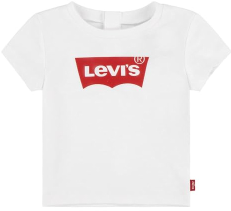 Levi's Baby-Mädchen LVG Batwing Tee 1EK825 T-Shirt, RED/White, 12 Months