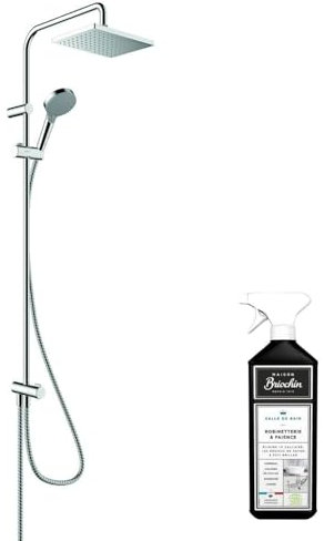 Colonne de douche HANSGROHE Vernis Shape 230 Reno EcoSmart chromée + nettoyant Briochin