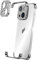 Losin Compatible with iPhone 15 Plus Case with Camera Lens Protector, Aluminum Metal Frameless, Borderless Design, Slim Thin & Lightweight, Shockproof Bumper Cover, for Women Men (Natural Titanium)