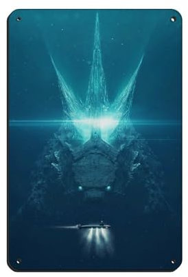 Godzilla Vs King Kong Filmposter 43, Blechschild, Vintage-Stil, Metall, Pub, Club, Café, Bar, Zuhause, Wandkunst, Dekoration, Poster, Retro, 20 x 30 cm
