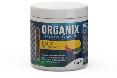 OASE ORGANIX Daily Granulate 250 ml - für die tägliche Fütterung einer großen Artenvielfalt im Aquarium, für farbenprächtige Aquarienbewohner