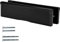 Keypak 10.62 (27cm) Door Letterbox – Adjustable Letter Box for UPVC Composite Timber Doors, Fits 40–80mm Thick Doors, Anti-Snap Flap, Internal Draught Excluder (Black)
