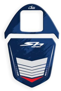 IRIDEA DESIGN Adesivo 3D sportello serbatoio blu 3D resinato compatibile con HONDA SH 125 2020-2023