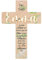 herz-wuid Personalisiertes Taufkreuz mit Taufspruch - individuelles Holzkreuz als Geschenk zur Taufe und Geburt farbiges Kinderkreuz für Jungen & Mädchen Dekoration Kinderzimmer Taube