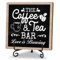 Coffee & Tea Bar Decor Signs & Table Decor, Tea Station Accessories, Themed Gifts - Wooden Desk Decor (H26)