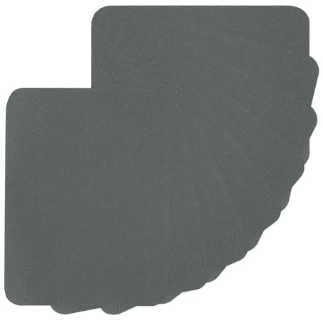 PATIKIL Parches Termoadhesivos, 8uds 5x4 Pulgadas Interior y Exterior Fuerte Pegamento Algodón Reparación Parches Kit para Ropa Pantalones Zurcido, Oscuro Gris