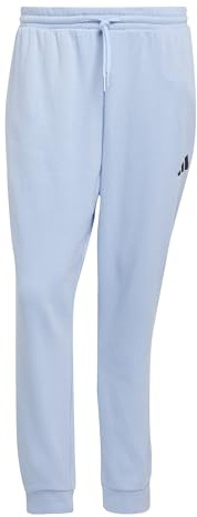 adidas Herren Essentials Feelcozy Fleece Pants, Glow Blue/Black, XXL