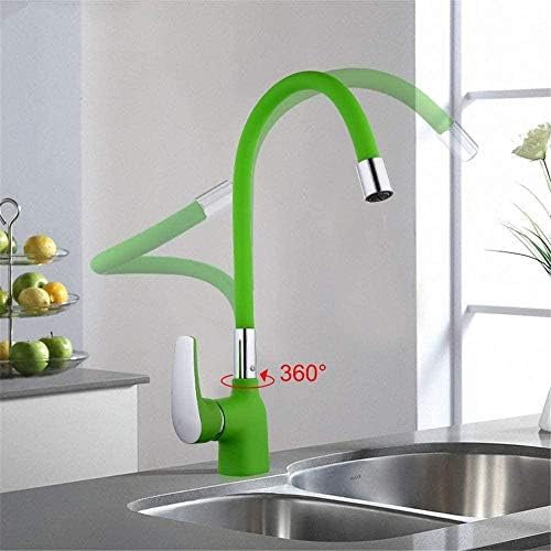 Küchenarmaturen, Küchenarmaturen, Grüne Silikagel-Nase, Jede Richtung, Küchenarmatur, Waschbecken, Wasserhahn, Kalt- Und Warmwasserhahn, Kran