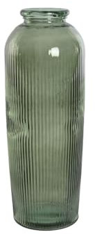 Home ESPRIT Vase Vert en Verre recyclé 30 x 30 x 72 cm