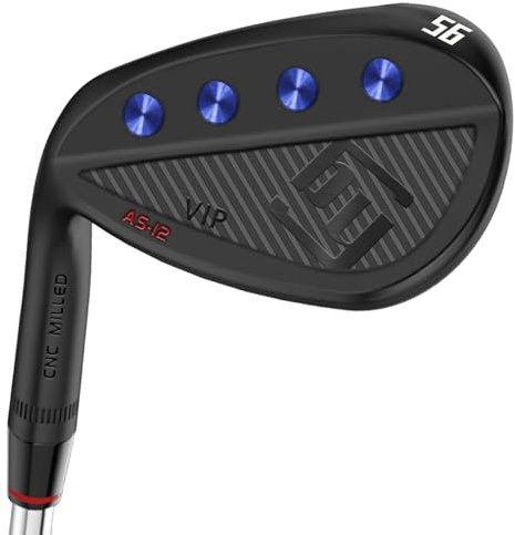 Yamato Cuñas de golf para zurdos 52, 56, 60, 72 grados, juego de cuñas de golf forjadas, cuña de arena, cuña fresada para giro alto