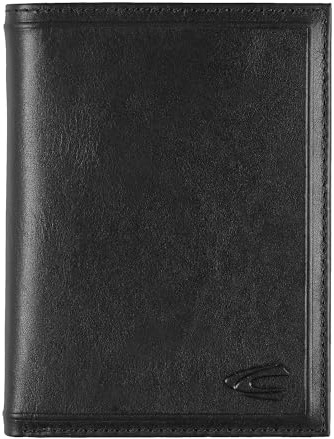 camel active Wood Herren Geldbörse Hochformat Mittelgroß Schwarz