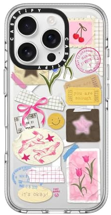 CASETiFY Clear iPhone 16 Pro Case [Not Yellowing / 6.6 ft. 3X Military Grade Drop Prootection/Compatible with Magsafe] - You Are Stars Collage - Clear