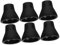 CORHAD 6st Golfpicker Golfball-Retriever-greifer Praktischer Golf-Retriever Golfball Abholen Wiederverwendbarer Golfball-Retriever Greiferklauenwerkzeug Bremskabel Nudelblau Black Gummi