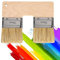 Peinture Murale Double Pinceau, Pinceau Double Couleur en Forme De U, Pinceau Double pour Peinture Acrylique, Pinceau De Peinture Murale d'art Pinceaux pour Outil De Peinture Acrylique Pinceaux