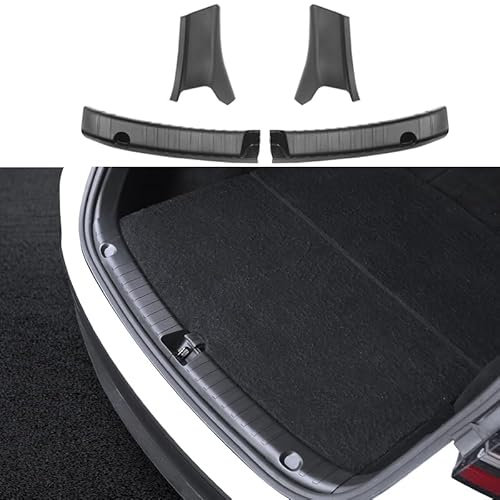 Ywooon Rear Bumper Guard Protector for Tesla Model 3 2024 Highland Trunk Door Sill Protector, TPE Trunk Bumper Sill Cover Interior Accessories for Model 3