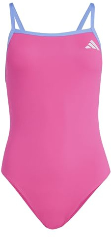 adidas Damen Thin Straps V-Back Swimsuit, Shock pink, 40
